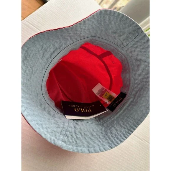 NWT Polo Ralph Lauren Men`s HatS/MPoloChino Bucket new